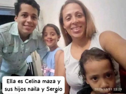 Celina maza y sus hijos