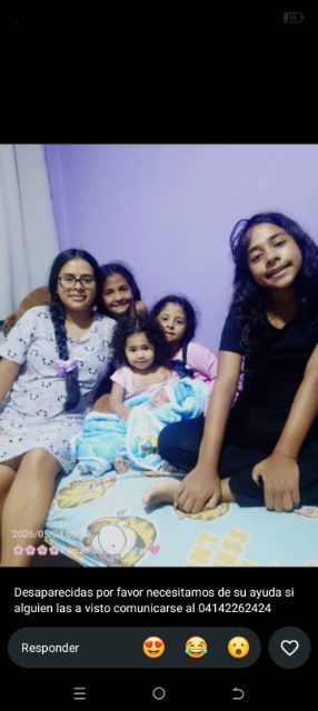 Génesis Yepez y sus 5 hijos