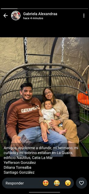 Yefferson González ,Diliana Torrealba,Santiago González