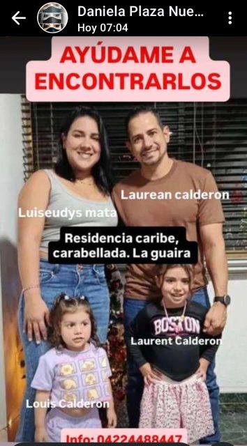Laurean Calderon y familia