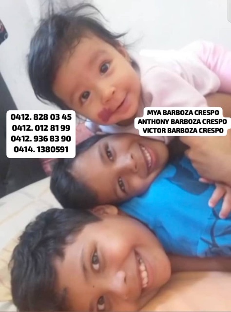 Mya Barbosa crespo , anthony Barbosa crespo, Víctor Barbosa crespo
