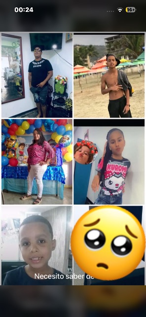 Luz María y familia