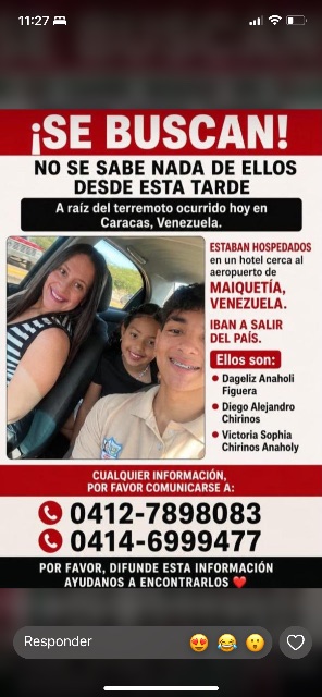 Dangely anaholi, victoria sophia chirinos, Diego chirinos