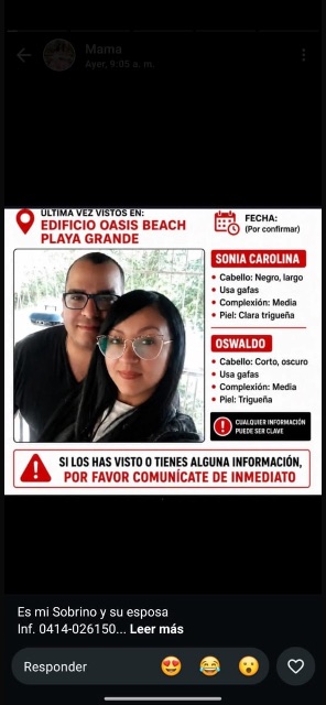 Oswaldo y Sonia Carolina