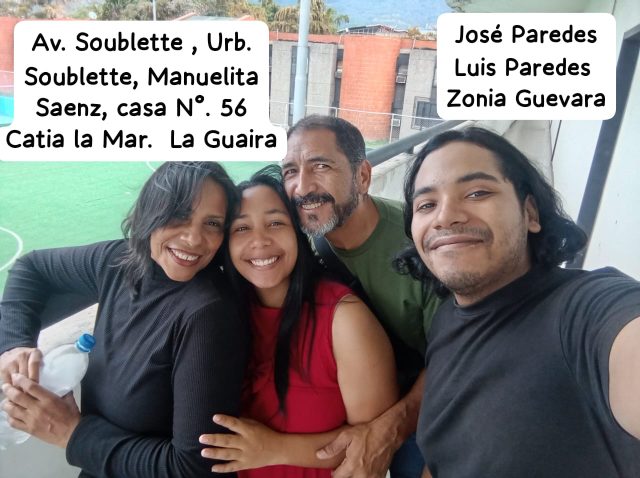 Zonia Guevara y familia