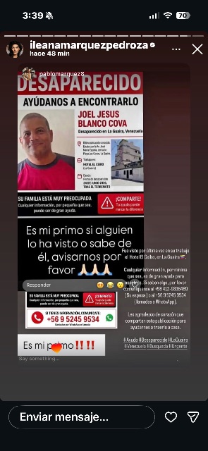 Joel Jesús Blanco corva