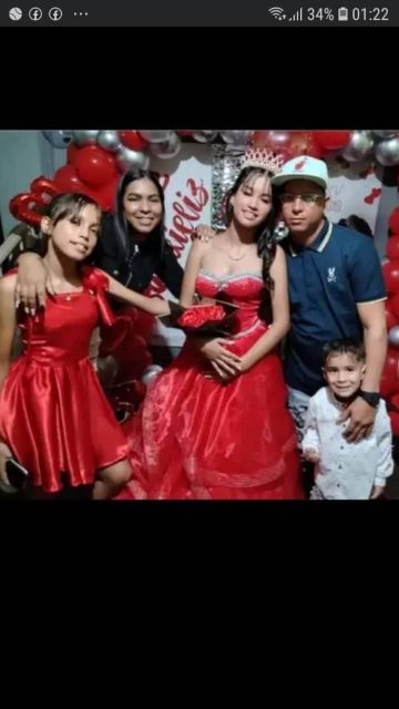 Sander Perdomo y familia