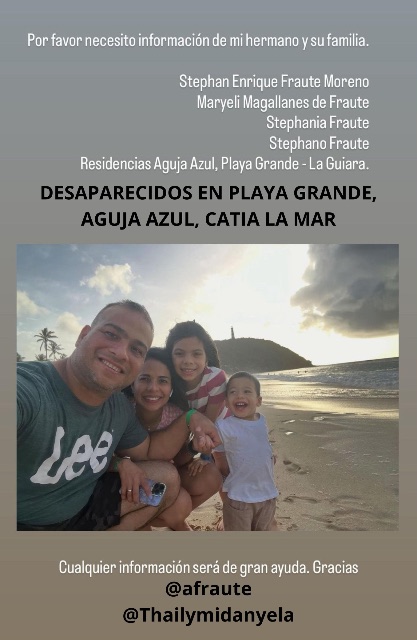 Stephan Fraute, Maryeli Magallanes, Stephania Fraute y Stephano Fraute
