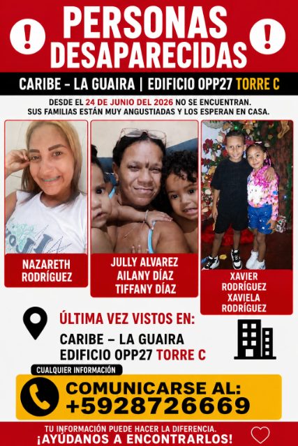 Nazareth Rodríguez, July Alvarez , ailany Díaz, Tiffany díaz, Xavier Rodríguez, xaviela Rodríguez
