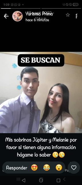 Jupiter y Melanie Borges