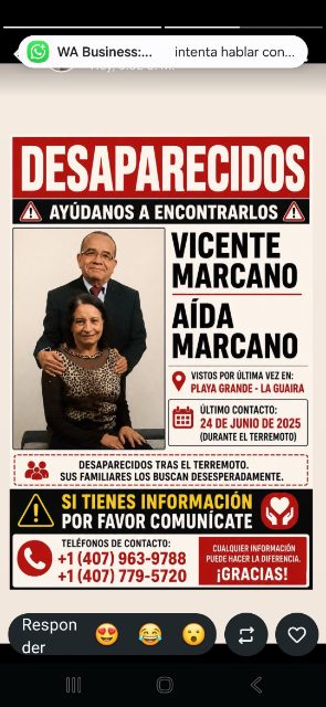 Vicente marcano y Aida marcano