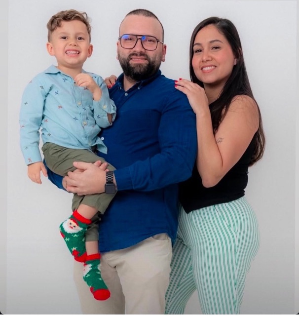 Jofran Galipolli / Oriana Brache y su bebe