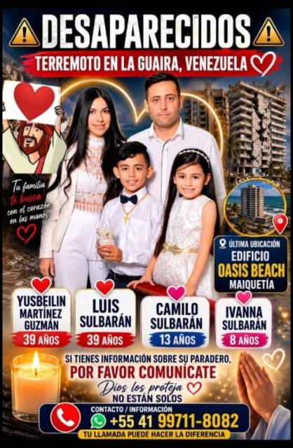 Yusbeilin Mercedes.ivana sulbaran.camilo sulbaran .Luis sulbaran Guzmán