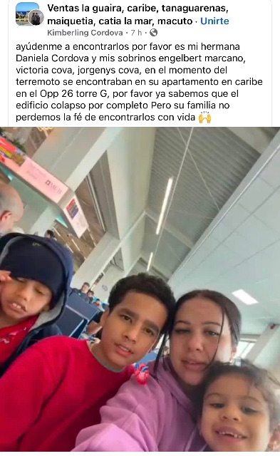 Daniela Cordova Victoria cova jorgenys cova engelbert Marcano