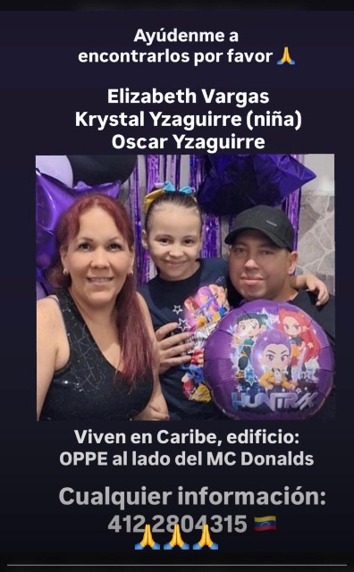 Elizabeth, Krystal y Oscar