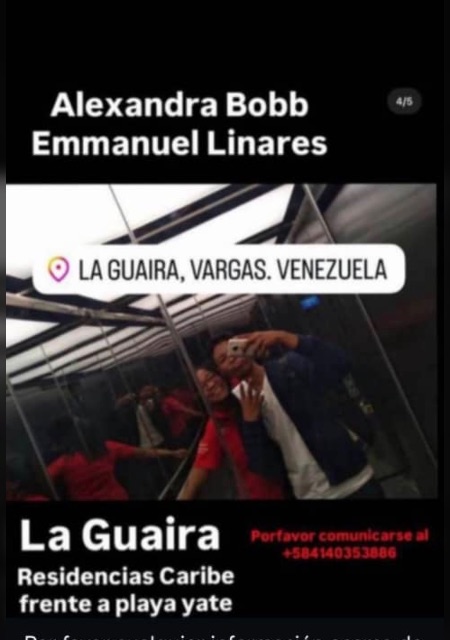 Alexandra Bob y Enmuel Linares
