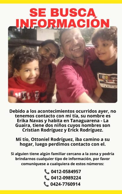 Ericka Nava, Erick Rodríguez Navas y Cristian Rodríguez Navas