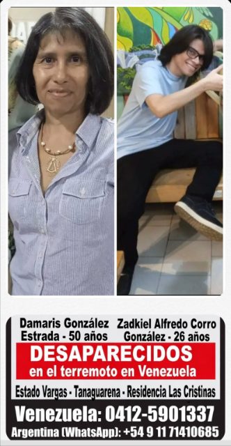 Damaris Gonzalez y Zadkiel Corro Gonzalez