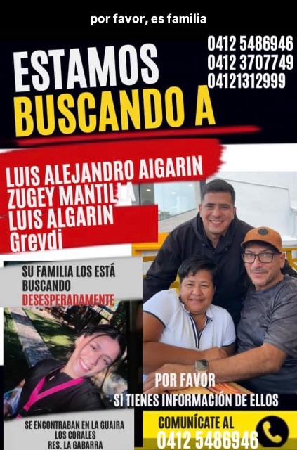 Zugey Mantilla, Luis Algarin, Luis alejandro algarin, Greydi gil