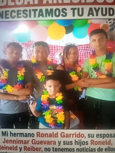 Ronald Garrido, yennimar Guevara, Roneld, Reineld y Reiber