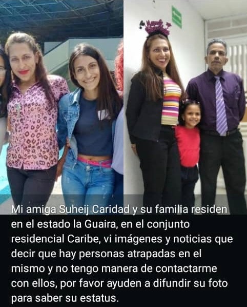 Jhon García, Suheil Caridad, Aisha García Caridad, Oriana caridad