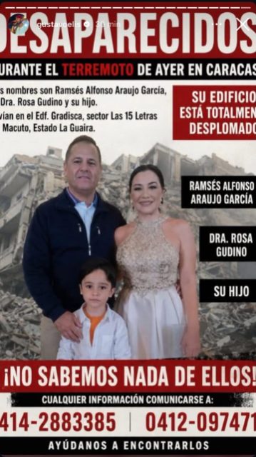 Rancés Alfonso Araujo y su familia