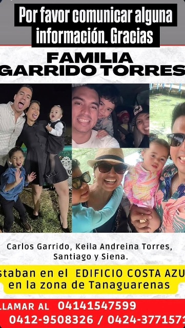 Carlos Garrido, Keila Torres he hijos