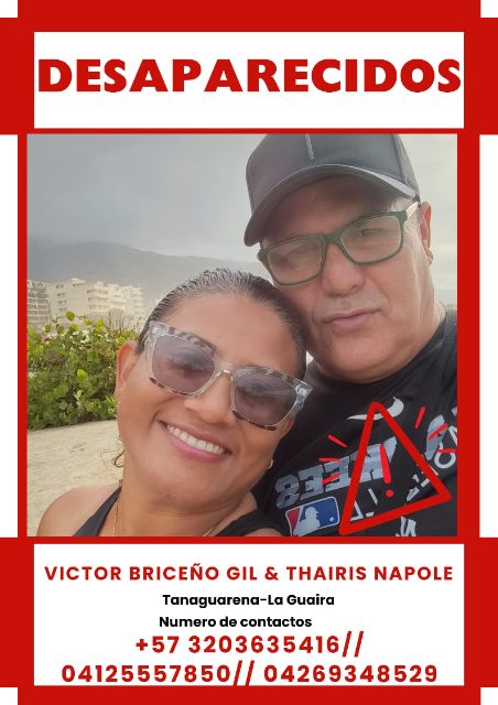 Victor Briceño y thairis napoles