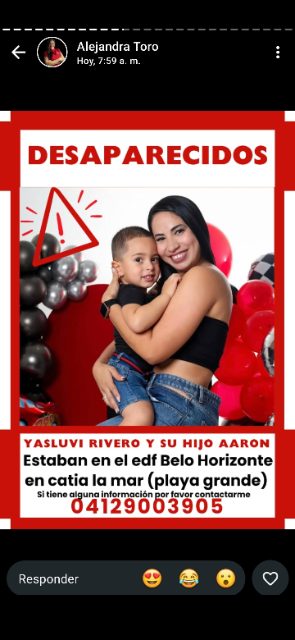 YASLUVI RIVERO Y SU HIJO AARON