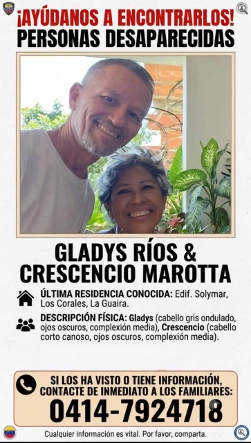 Gladys Ríos y Crescencio Marotta