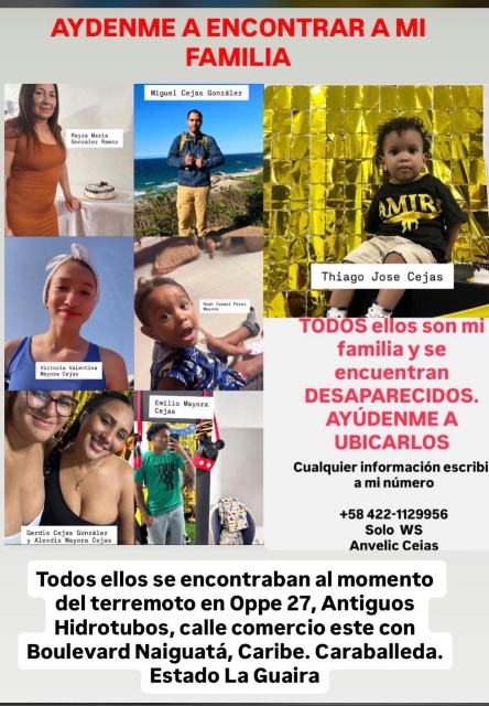 Ariza María González Ramos Miguel Cejas González Thiago José Cejas Victoria Valentina Mayorga Cejas Noah Ismael Perez Mayorga Emilio Mayorga Cejas Gerdis Cejas González Alexis Mayorga Gonzalez