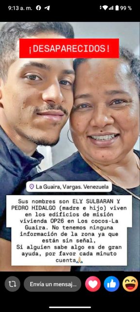 Pedro Hidalgo y Ely Sulbaran