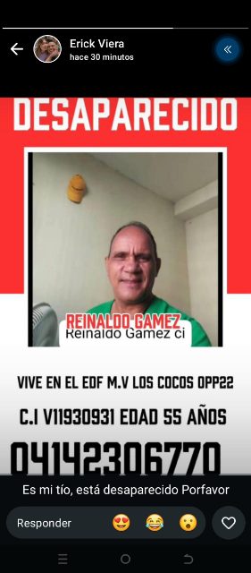 REYNALDO JOSE GAMEZ RODRIQUEZ