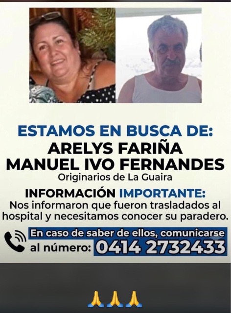 Arelys Fariña y Manuel Ivo Fernandes