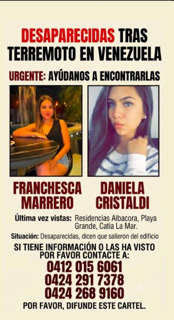 Franchesca Marrero y Daniela Cristaldi