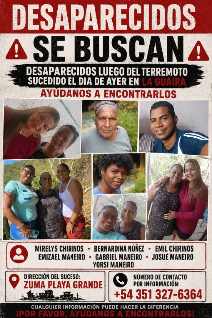 Mirelys chirinos  Bernardina Núñez Emil chirinos Emizael maneiro Gabriel maneiro Josué maneiro Yorsi maneiro