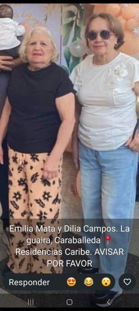 Emilia Mata  y Dilia Campos