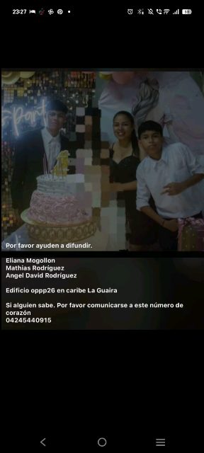 Eliana Mogollón. Mathias Rodríguez. Angel David Rodríguez