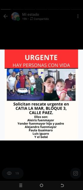 Aleris Fuenmayor, Yonder Fuenmayor, Alejandro Fuenmayor, Paula Guaimaro, Luis Iguaro y una bebé