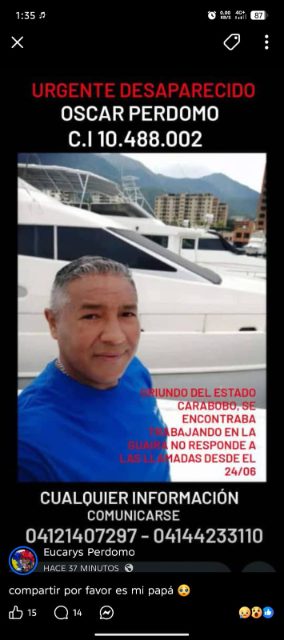 Oscar antonio perdomo manrique