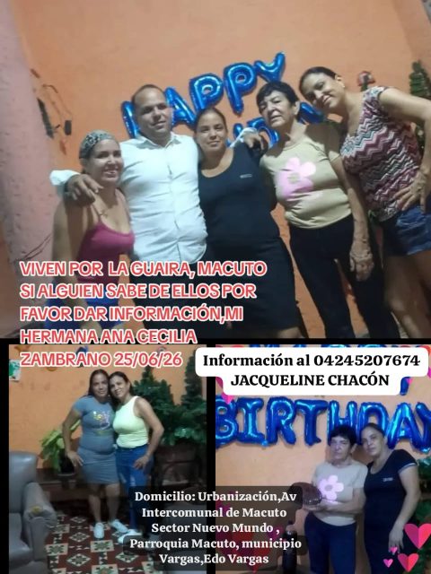Ana Cecilia Zambrano y Familia