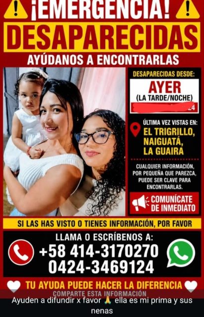 Zuleima  Díaz y sus niñas