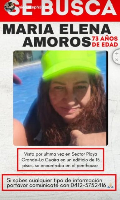 María Elena amoroso de Aliaga
