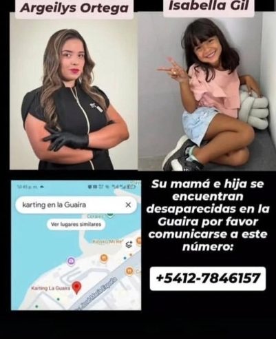 Argeilys Ortega y Isabella gil
