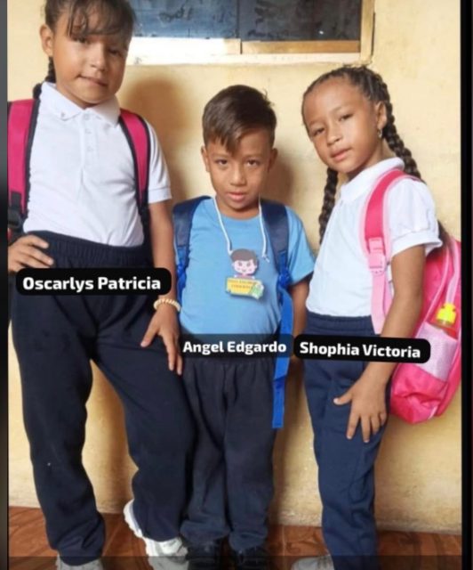 Oscarlys, Angel y Shophia Torrealba