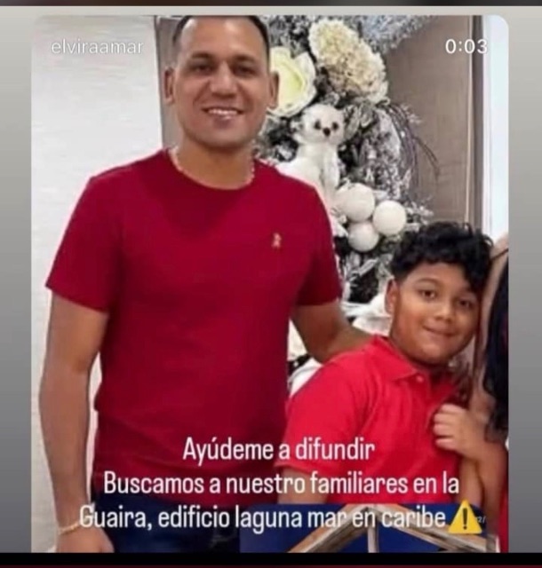 Luis Ernesto Domínguez y su hijo.