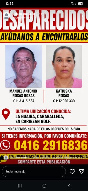 Katiusca rosas y Manuel rosas