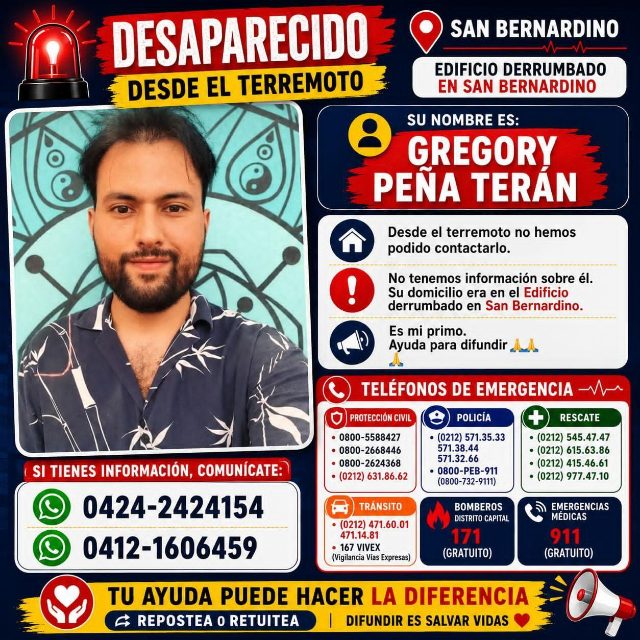 Gregory jose Peña teran