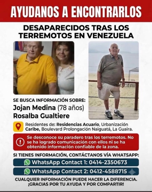 Jojan Medina y Rosalba gualtiere
