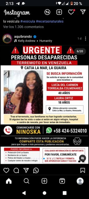 Lucia Torrealba Colmenarez y Laura ortiz
